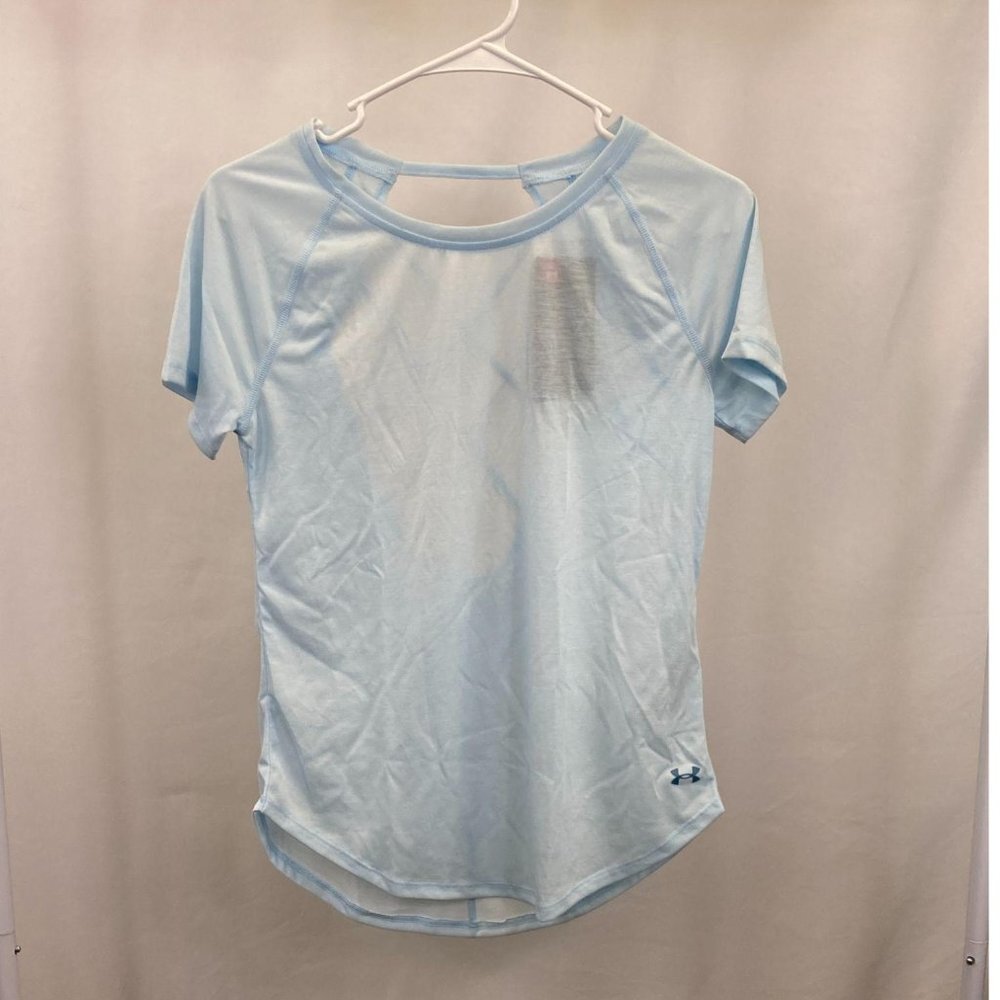 Under Armour Women's UA Whisperlight Size X-Small Blue Strappy Back Shirt